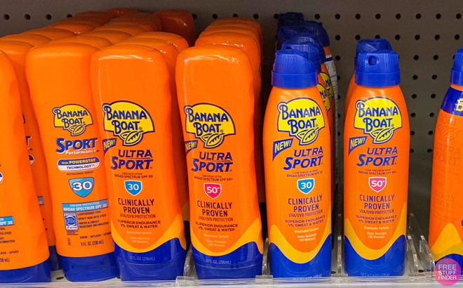 Banana Boat Sunscreen $4 Each!