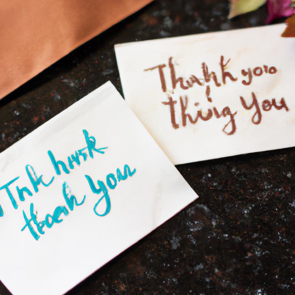 Crafting Personalized Thank-You⁣ Notes and Acknowledgements