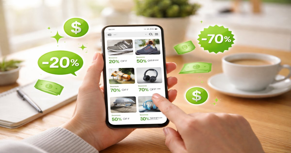 brad's deals app in use