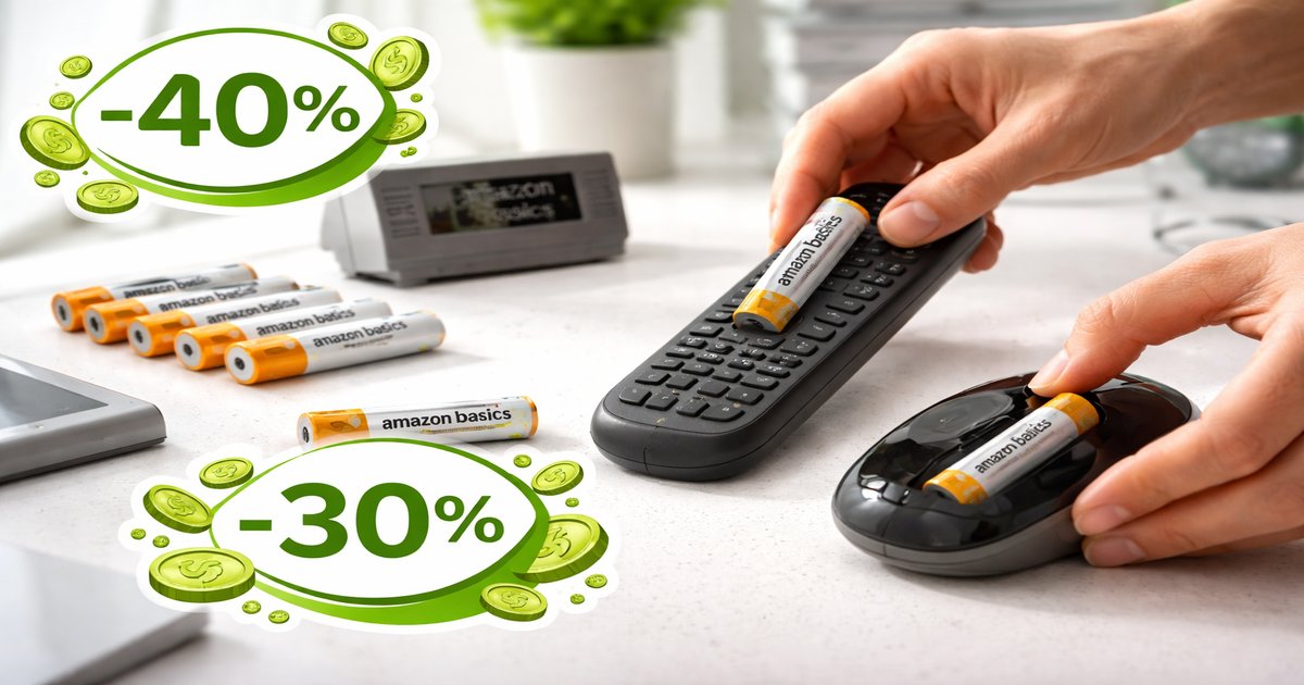 amazon basics batteries in use