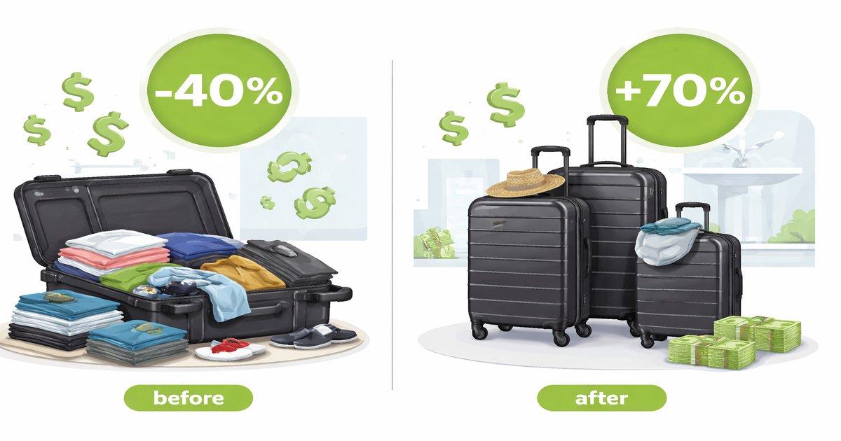 amazon basics luggage in use