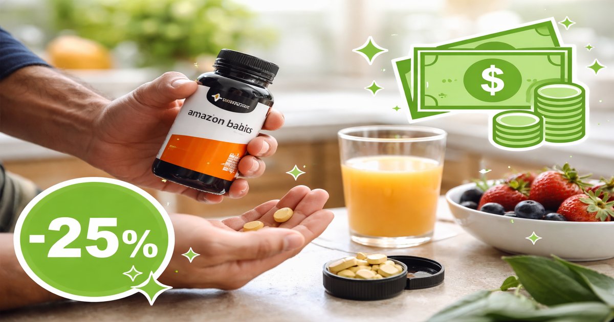amazon basics multivitamin in use
